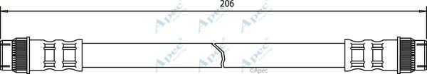 APEC HOS3178 - Спирачен маркуч vvparts.bg