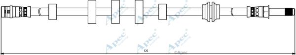 APEC HOS3844 - Спирачен маркуч vvparts.bg