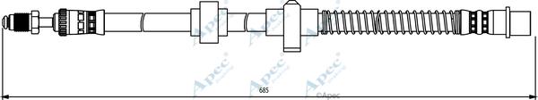 APEC HOS3841 - Спирачен маркуч vvparts.bg