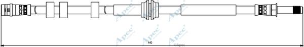 APEC HOS3843 - Спирачен маркуч vvparts.bg