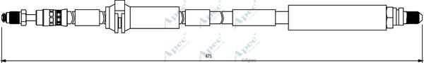 APEC HOS3851 - Спирачен маркуч vvparts.bg