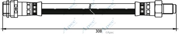 APEC HOS3804 - Спирачен маркуч vvparts.bg