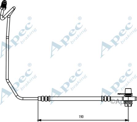 APEC HOS3873 - Спирачен маркуч vvparts.bg