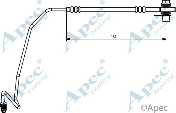 APEC HOS3872 - Спирачен маркуч vvparts.bg