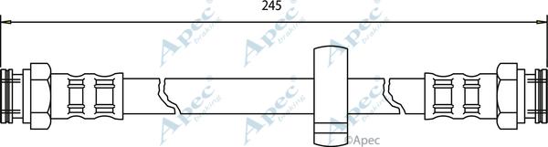 APEC HOS3397 - Спирачен маркуч vvparts.bg