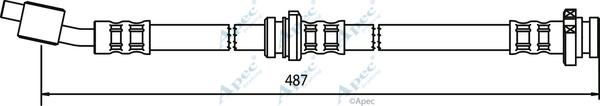 APEC HOS3343 - Спирачен маркуч vvparts.bg