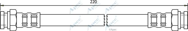 APEC HOS3358 - Спирачен маркуч vvparts.bg
