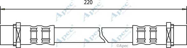 APEC HOS3365 - Спирачен маркуч vvparts.bg