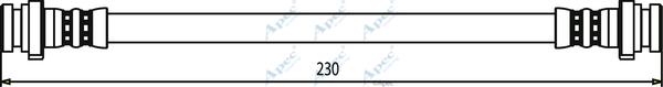 APEC HOS3301 - Спирачен маркуч vvparts.bg