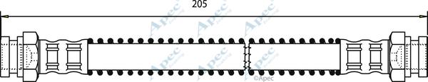 APEC HOS3330 - Спирачен маркуч vvparts.bg