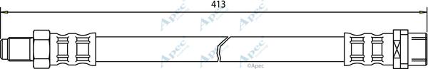 APEC HOS3331 - Спирачен маркуч vvparts.bg