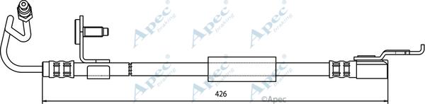 APEC HOS3329 - Спирачен маркуч vvparts.bg