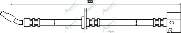 APEC HOS3321 - Спирачен маркуч vvparts.bg