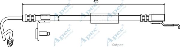 APEC HOS3327 - Спирачен маркуч vvparts.bg