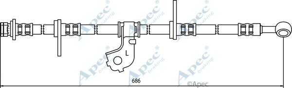 APEC HOS3376 - Спирачен маркуч vvparts.bg