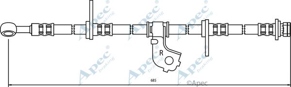 APEC HOS3377 - Спирачен маркуч vvparts.bg