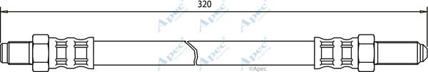 APEC HOS3296 - Спирачен маркуч vvparts.bg