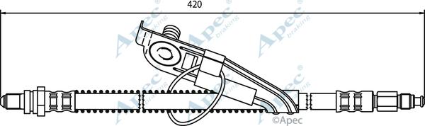 APEC HOS3293 - Спирачен маркуч vvparts.bg