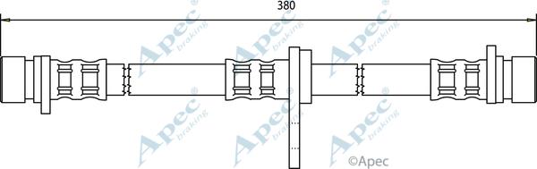 APEC HOS3259 - Спирачен маркуч vvparts.bg