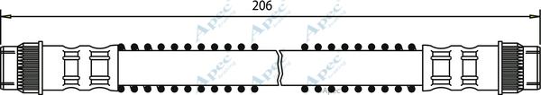 APEC HOS3255 - Спирачен маркуч vvparts.bg