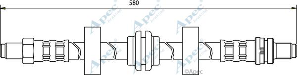 APEC HOS3213 - Спирачен маркуч vvparts.bg