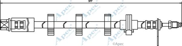 APEC HOS3276 - Спирачен маркуч vvparts.bg