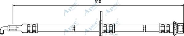 APEC HOS3745 - Спирачен маркуч vvparts.bg