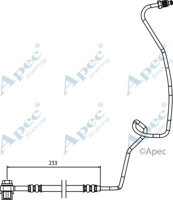 APEC HOS3768 - Спирачен маркуч vvparts.bg