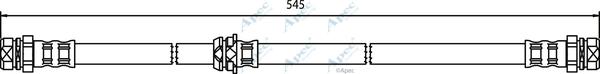 APEC HOS3703 - Спирачен маркуч vvparts.bg