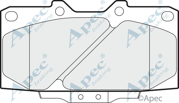 APEC PAD960 - Комплект спирачно феродо, дискови спирачки vvparts.bg