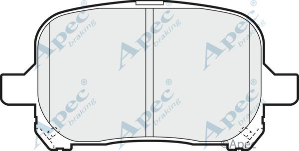 APEC PAD962 - Комплект спирачно феродо, дискови спирачки vvparts.bg