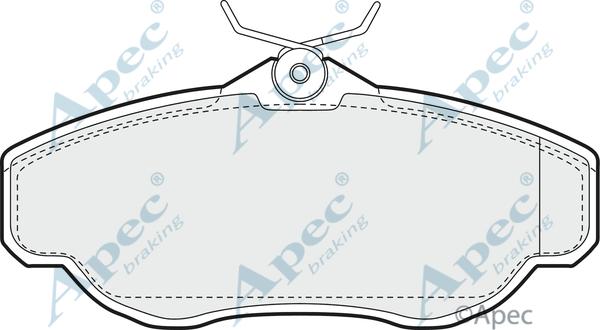 APEC PAD904 - Комплект спирачно феродо, дискови спирачки vvparts.bg