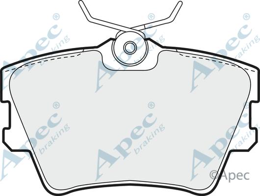 APEC PAD905 - Комплект спирачно феродо, дискови спирачки vvparts.bg