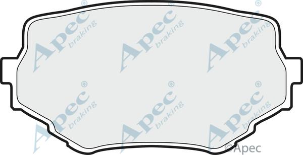 APEC PAD903 - Комплект спирачно феродо, дискови спирачки vvparts.bg