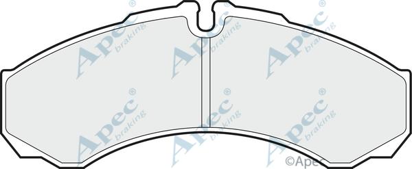 APEC PAD984 - Комплект спирачно феродо, дискови спирачки vvparts.bg