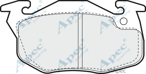 APEC PAD920 - Комплект спирачно феродо, дискови спирачки vvparts.bg