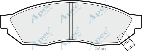 APEC PAD453 - Комплект спирачно феродо, дискови спирачки vvparts.bg