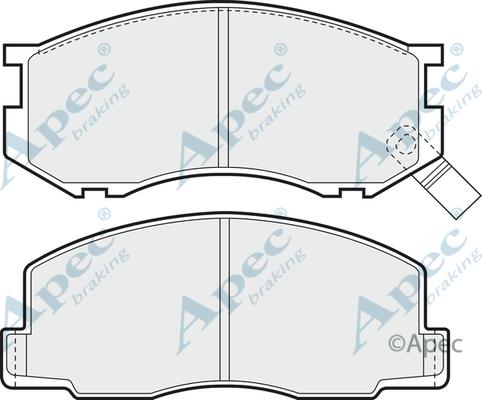 APEC PAD460 - Комплект спирачно феродо, дискови спирачки vvparts.bg