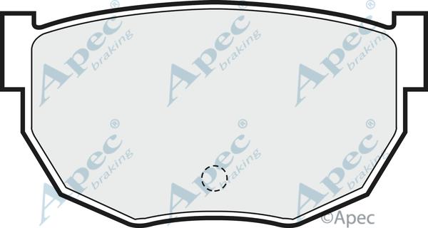 APEC PAD414 - Комплект спирачно феродо, дискови спирачки vvparts.bg