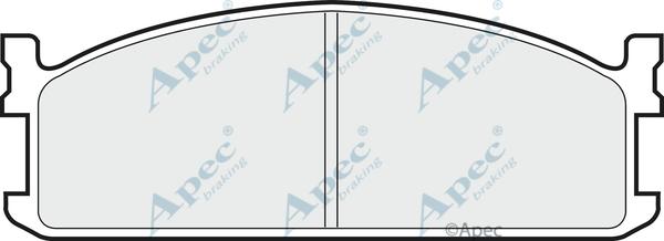 APEC PAD483 - Комплект спирачно феродо, дискови спирачки vvparts.bg