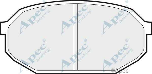 APEC PAD426 - Комплект спирачно феродо, дискови спирачки vvparts.bg