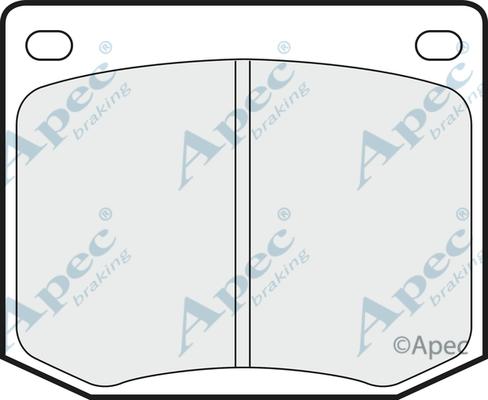 APEC PAD595 - Комплект спирачно феродо, дискови спирачки vvparts.bg