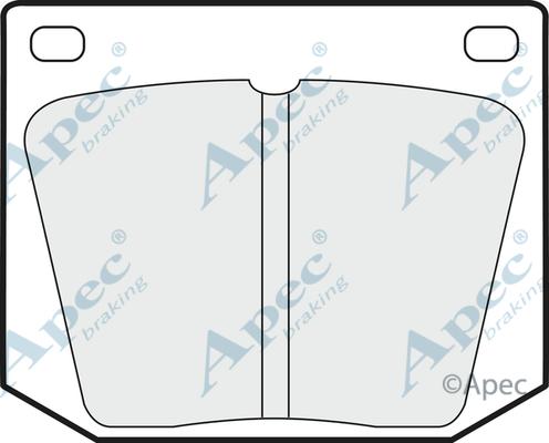 APEC PAD541 - Комплект спирачно феродо, дискови спирачки vvparts.bg