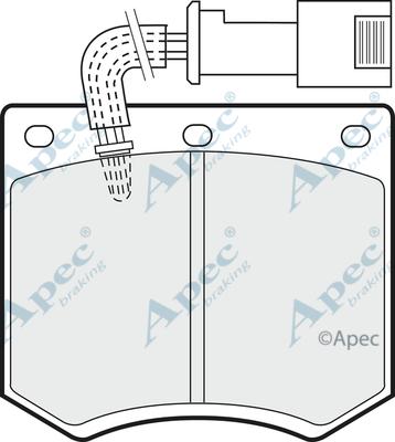 APEC PAD556 - Комплект спирачно феродо, дискови спирачки vvparts.bg