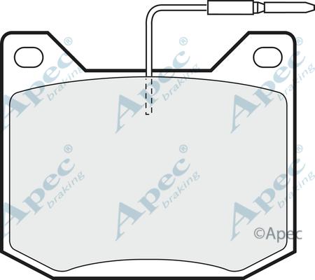 APEC PAD562 - Комплект спирачно феродо, дискови спирачки vvparts.bg