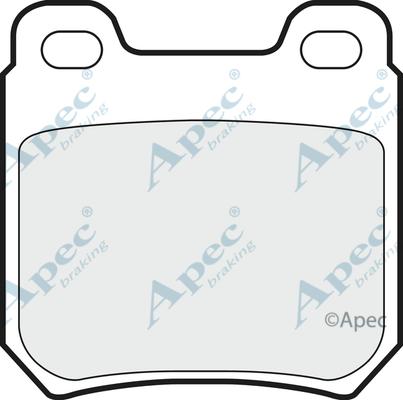 APEC PAD515 - Комплект спирачно феродо, дискови спирачки vvparts.bg