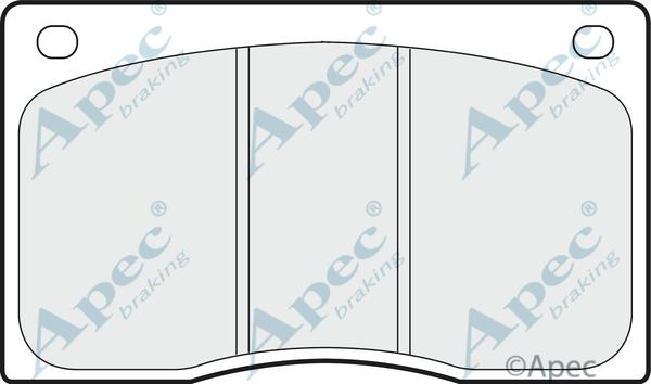 APEC PAD585 - Комплект спирачно феродо, дискови спирачки vvparts.bg