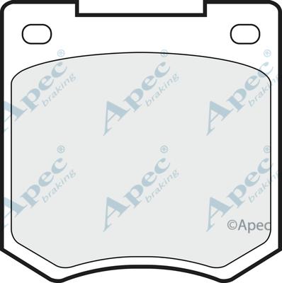 APEC PAD535 - Комплект спирачно феродо, дискови спирачки vvparts.bg