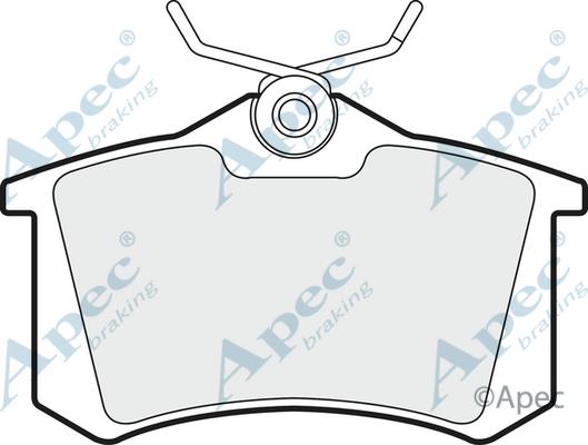 APEC PAD533 - Комплект спирачно феродо, дискови спирачки vvparts.bg