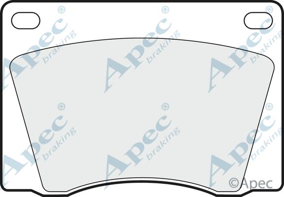 APEC PAD522 - Комплект спирачно феродо, дискови спирачки vvparts.bg